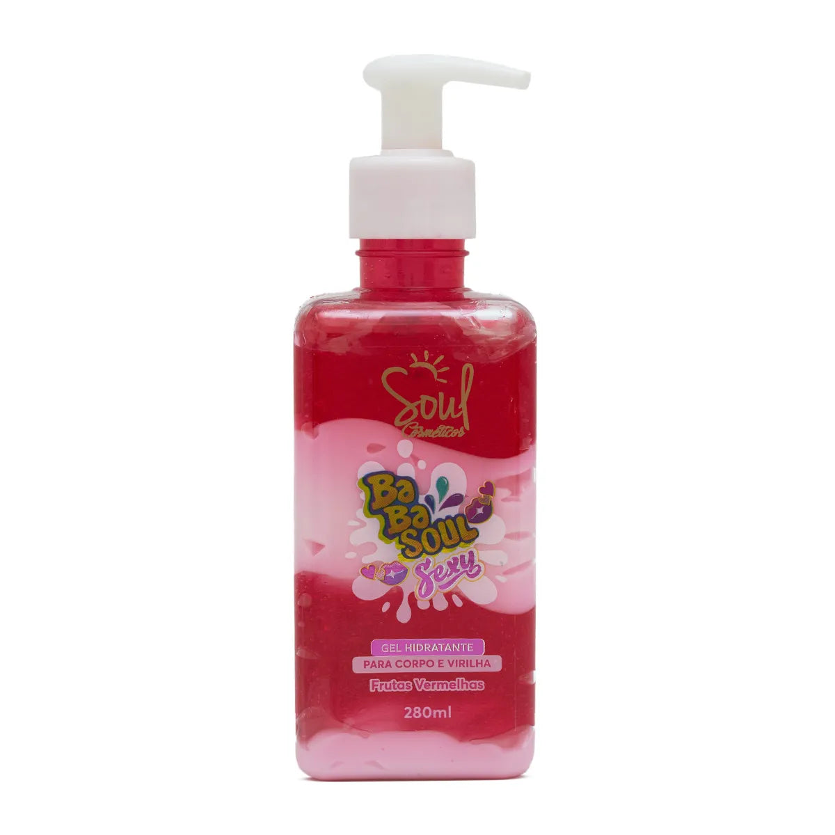 Gel Hidratante Corpo&Virilha Frutas Vermelhas SOUL - 280ml