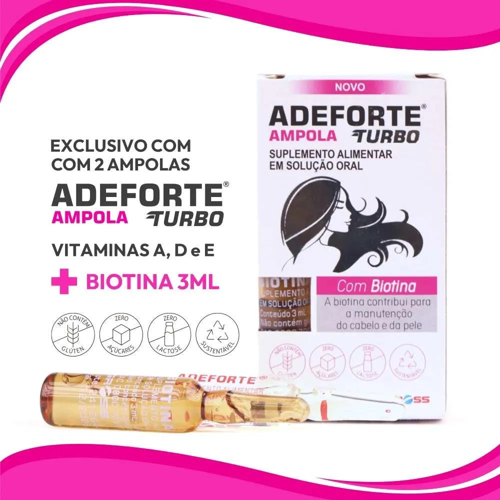 Adeforte Turbo Suplemento Vitamínico + Biotina 3ml